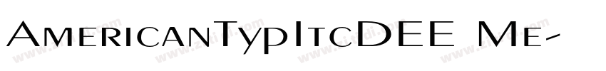AmericanTypItcDEE Me字体转换